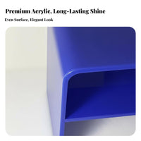 Light Luxury Stylish Transparent C-Shaped Table Modern Design Nightstand Minimalist and aesthetic Bedside Stand Space-Saving for Interior Decorators, Residents, Living Room, Small areas, Home Office, perusing corner