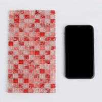 Large Bunny Mat and Glass Mat, Hamster Cooling Pad for Small Rodents, Fast Thermal-Mass Heat Dissipation with Crackle Pattern, 30x15cm