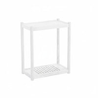 Movable with casters C-Shaped Rolling Table Multi-Functional Storage Rack Space-Saving Household Furniture long-lasting and Sturdy for Apartment Dwellers, Home Workers, Students, Living Room, Small Spaces, Bedroom, Balcony