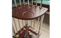 8-Hole Cue Stand Space-Saving Billiard Cue Rack Double-Layer Sports Storage for Indoor