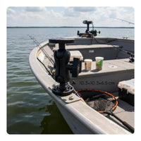 Sturdy Kayak Angler Detector Bracket Stable Round Base Echo Sounder Mount Nylon Silicone for Boating