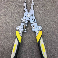 Folding Wire Stripper Pliers Multifunctional Wire Stripping Pliers Tool Insulated Ergonomic for Electricians