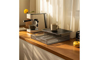Mesh Coffee Capsule Storage Drawer Compact Coffee Pod Storage Drawer Pull-out Sleek for Office Breakroom