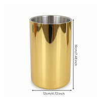 Stainless Steel Ice Tub Straight-Sided Double-Layer Ice Tub Rust-Resistant