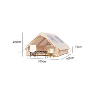 Oxford Textile Inflatable Tent Waterproof Automatic Inflatable Tent Spacious Interior Outdoor Shelter Windproof for Glamping