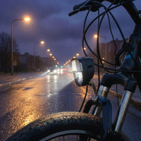 Sleek Cycle Front Light Compact Bike Front Light Easy to Install Bike Headlight with Bracket Bright for Commuting