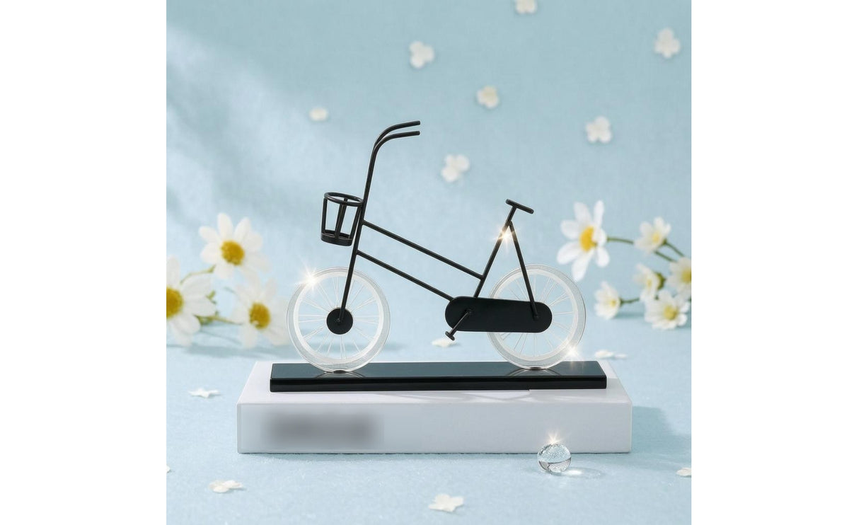 Wire-Frame Two-Wheeler Decor Minimalist Two-Wheeler Figurine Furniture Base Bike Sculpture for Living Room