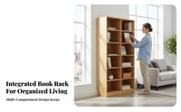 Floor-Standing configurable Cube Organizer Multitier shelving unit Combinable Design Household Storage Large Capacity for Book Lovers, Students, Homeowners, Study Room, Bedroom, Office, Closet