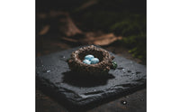 Miniature Bird Nest Realistic Bird Nest Ornament Artificial Figurine for Crafters, Fairy Gardens, Miniature Gardens