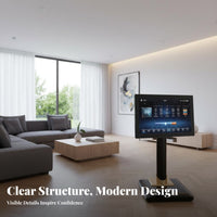 Mounting Screws Included KTV Machine Stand VESA Compatible (75x75mm, 100x100mm) Touchscreen Floor Stand Vertical Display Pedestal for Commercial Kiosks, Taverns, Home Entertainment