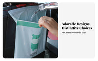 Self Trash Bag Heavy Duty on Car Garbage Effortless Bag to Use Vehicle Waste Pouch for Commuters, Commuters