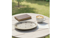 Oval Serving Plate Elegant Speckled Plate Handcrafted Dishware for Dessert, Coffee Break