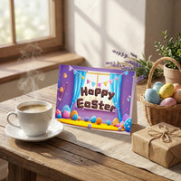 10 Pieces Easter Greeting Cards Happy Easter Cards Paper for Christians, Children, Gift Giving, Spring Celebration