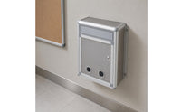 Wall-Mounted Idea Deposit Box Aluminum Alloy Lockable Idea Deposit Box Rounded Corners