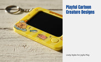 Mini Doodle Drawing Board Keychain, Creative Erasable Handwriting Locket, Cartoon Toy, Portable Bag Accessory