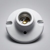 Ceiling Light Fitting with E27 Lamp Holder for Indoor Use, Heat Resistant Ceramic Porcelain Bulb Holder, E27 Lamp Base for Ceiling Pendant