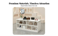 Versatile Center Island Display Table Simple Design Shoe and Bag Display Stand Stable Structure Shop Furniture Strong Load-Bearing for Boutique Owners, Retailers, Retail Managers, Temporary Shops, Gift Shop, Tradeshows