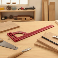 Woodworking Square Protractor Aluminum Alloy 90-Degree Angle Ruler with Protractor High Precision Carpentry Square