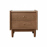 Nordic Design Nightstand with Rattan Drawer Minimalist Aesthetic Rattan Drawer Bedside Cabinet Japanese aesthetic End Table sturdy Wood Legs for Apartment Dwellers, Homeowners, Students, Bedroom, Small Spaces, Dorm Room, Home Office