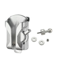 Aluminum Alloy Quick-Release Tool Clip Silver Metal Drill Belt Clip Sturdy Drill Carrier Heavy Duty