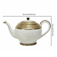 European Style Teapot Elegant Design Vintage Floral Tea Pot Drinkware for Couples, Housewarming