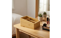 Desktop Organizer Box Wood Grain Bamboo Storage Box Small Items Bamboo Desk Drawer Organizer