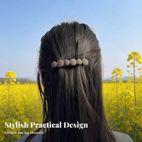 Matte Finish Barrette Korean Design Ponytail Holder Fastener Straight Coil Hair Fastener Secure Hold Minimalist Hair Accessory