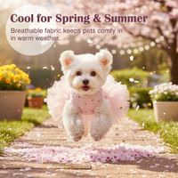 Pet Princess Dress for Cats and Small Dogs - Summer Wedding Floral Ballet Tutu Skirt