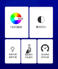 RGB灯带USB电脑氛围灯带自粘电视电竞桌面装饰5v智能变色led灯条