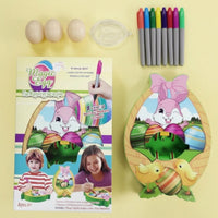 Lights and Music Easter Egg Painting Machine Family Fun Activity DIY Christmas Tree Decorator Kit Rotating Art Toy Quick Drying Markers for Children