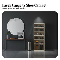 Dustproof Clear Door Shoe Rack Space-Saving Clear Door Shoe Storage Box Dust-Proof Easy Assembly for Apartment Dwellers, Sneaker Collectors, Entryway, Closet, Dorm Room, Bedroom