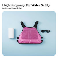 Adult Flotation Jacket Quick-Quick-Evaporating Adult Flotation Jacket Lightweight Kayaking Vest for Kayakers, Snorkelers, Boating, Paddleboarding
