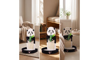 Pandas Cat Scratching Pillar Sisal-Wrapped Cat Scratching Pillar with Bed Vertical for Cats, Kittens