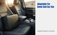 CD Storage Bag, Large Capacity, Portable Handheld DVD Organizer, For Car & Home, PU Material