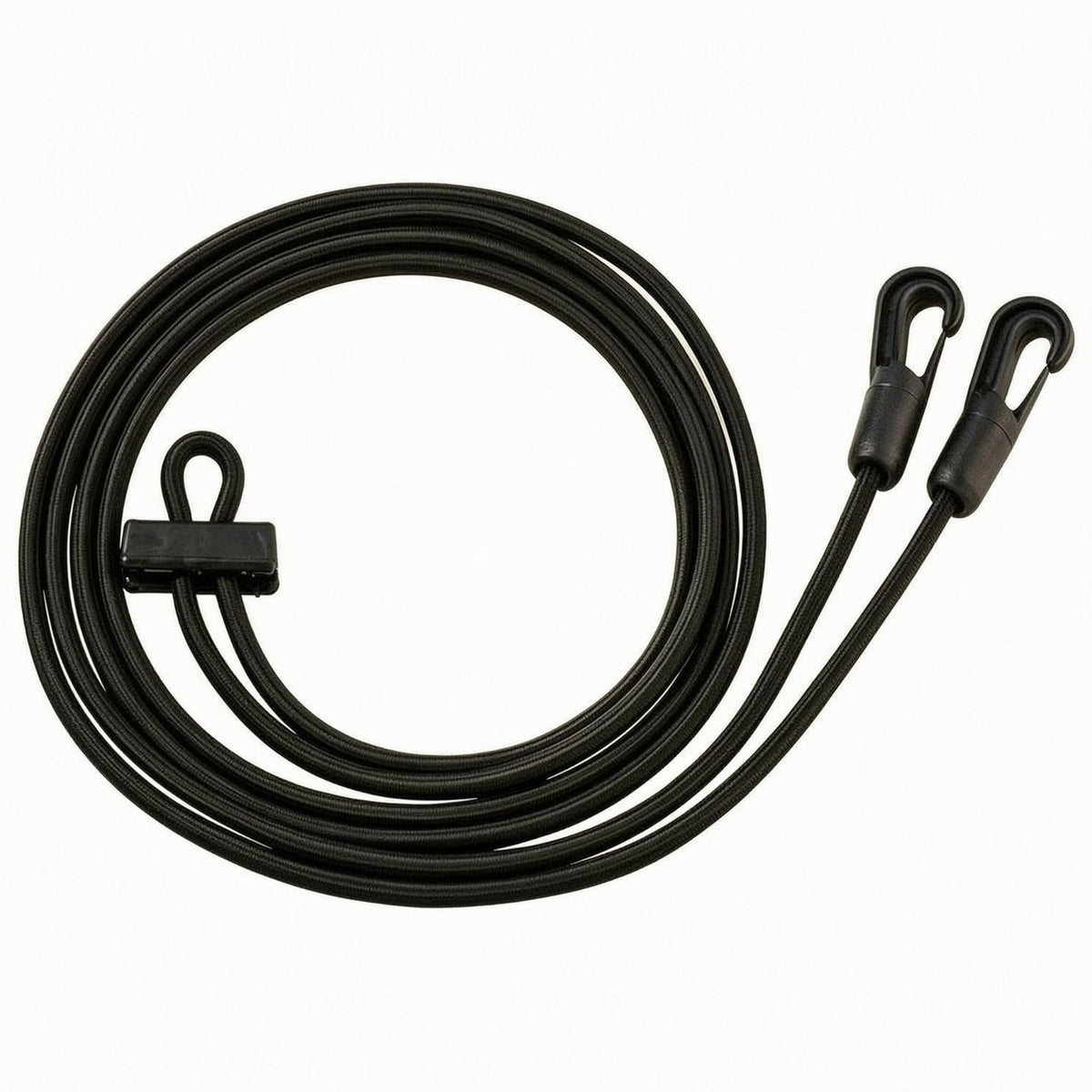 Snap Hooks Braided Rope Rein Black Equestrian Reins Flexible Bridle Accessory Round Profile