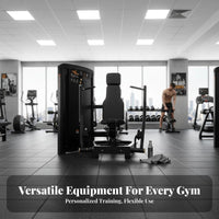 Cable Multi-Directional Machine Full Body Workout Adjustable Pulley Unit Sturdy Steel Frame Twin Adjustable Pulley Machine for Bodybuilders