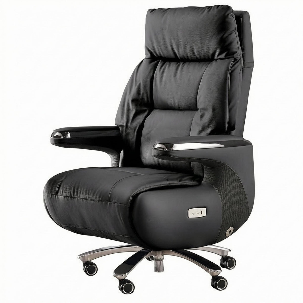 Executives Office Chair Padded Reclining Office Chair Caster Wheels