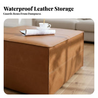 Multi-Functional Clothes Storage Bag Seat Easy to Clean Fillable Storage Stool Waterproof Surface for Adults, Living Room, Bedroom, Entryway
