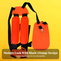 Double Shoulder Trimmer Strap Waist Protector Single Shoulder Mower Strap Adjustable Straps Padded Brush Cutter Harness for Landscapers, Gardeners