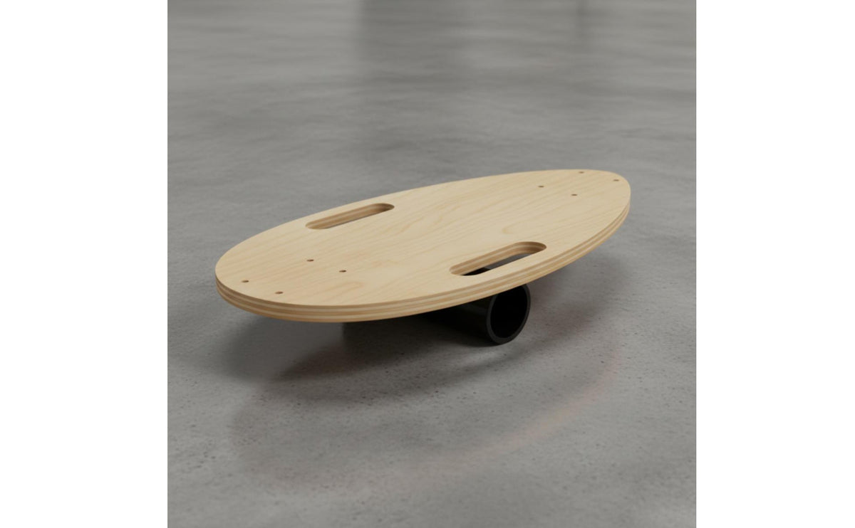Wooden Balance Board Core Strength Board with Handles Stability Training Sports Gear for Home Workout