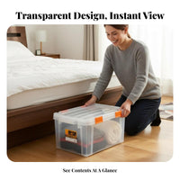 Under-Bed Storage Box Airtight Seal Closet Organizer Easy to Clean for Dorm Room