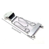 Polished Jazz Guitar Bridge Decorative Tailpiece with Bridge Electric Trapeze Tailpiece Stable Tuning for Luthier