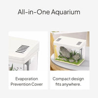 Mini Desktop Aquarium with Lid, Filtration, Oxygenation