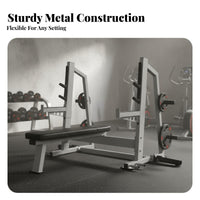 Multifunctional Barbell Bench Press Rack Multi-Functional Adjustable Bench Press Rack Commercial Grade Strength Training Equipment Heavy Duty for Powerlifters, Bodybuilders, Athletes, Home Gym