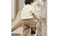Young Child Slide and Climber Playset Compact Slide with Climbing Staircase Child-Friendly Play Equipment for Young Children, Kids, Playroom