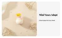 Miniature Flower in a Vase Photography Prop Micro Landscape Model Creative Design Small Resin Vase for Hobbyists, Diorama, Desktop Decoration, Fairy Garden