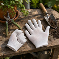 Work Gloves Cotton Blend Non-Slip Nylon Construction Site Protective Gloves