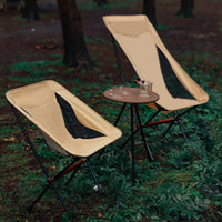 Hike Mount Aluminum Folding Moon Chair for Outdoor Camping and Fishing