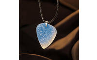 Guitar Pick Necklace Translucent Necklace with Guitar Pick Pendant Polished Jewelry for Concerts