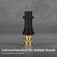 Leak-Proof 1/4 Inch Quick Connect Adapter 1/4 Inch Quick Connect Converter Easy Installation Foam Cannon Adapter Heavy Duty for Car Detailers, DIY Enthusiasts, Farm Use